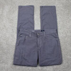 AG Adriano Goldschmied The Everett Pants Men 32x34 Blue Flat Front Chino Stretch